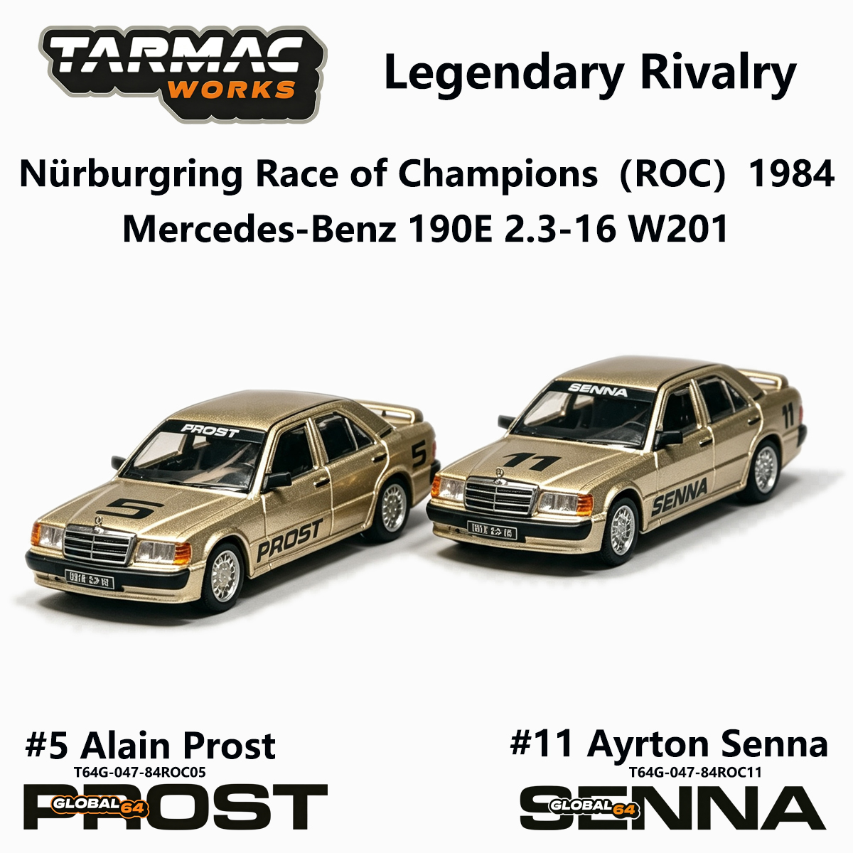 Die Cast Car 1 64 - TW 1:64 Mercedes 190E #5 Alain