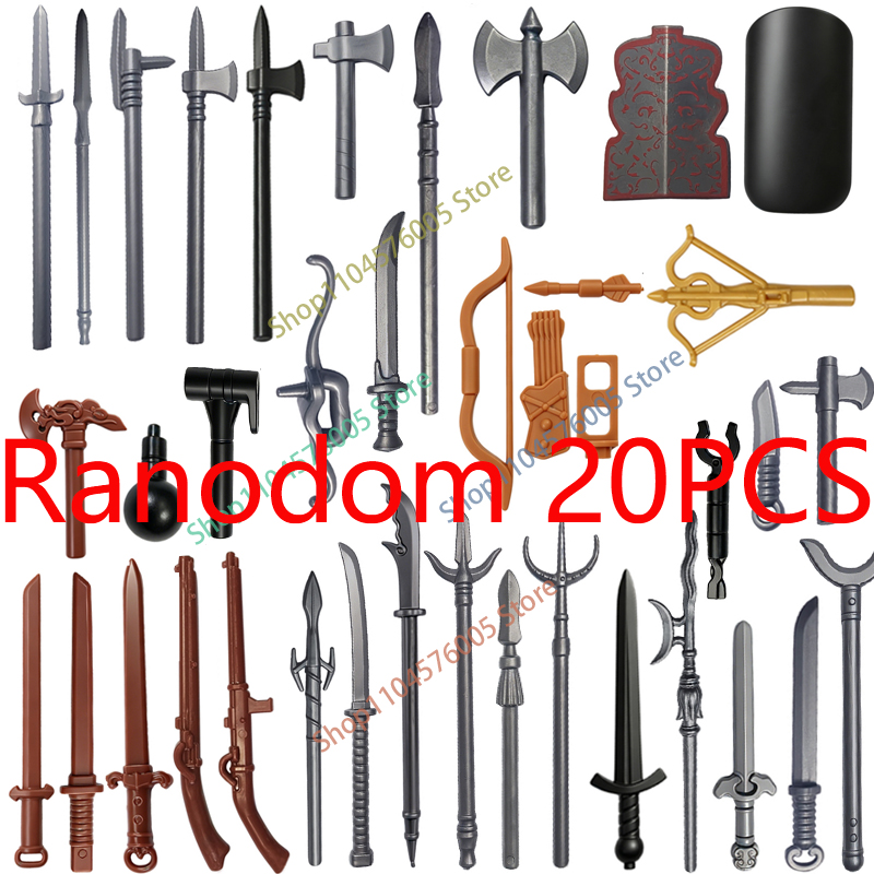 MOC Medieval Weapons Accessori - Lego Minifigure Holder บทวิจารณ์และราคา