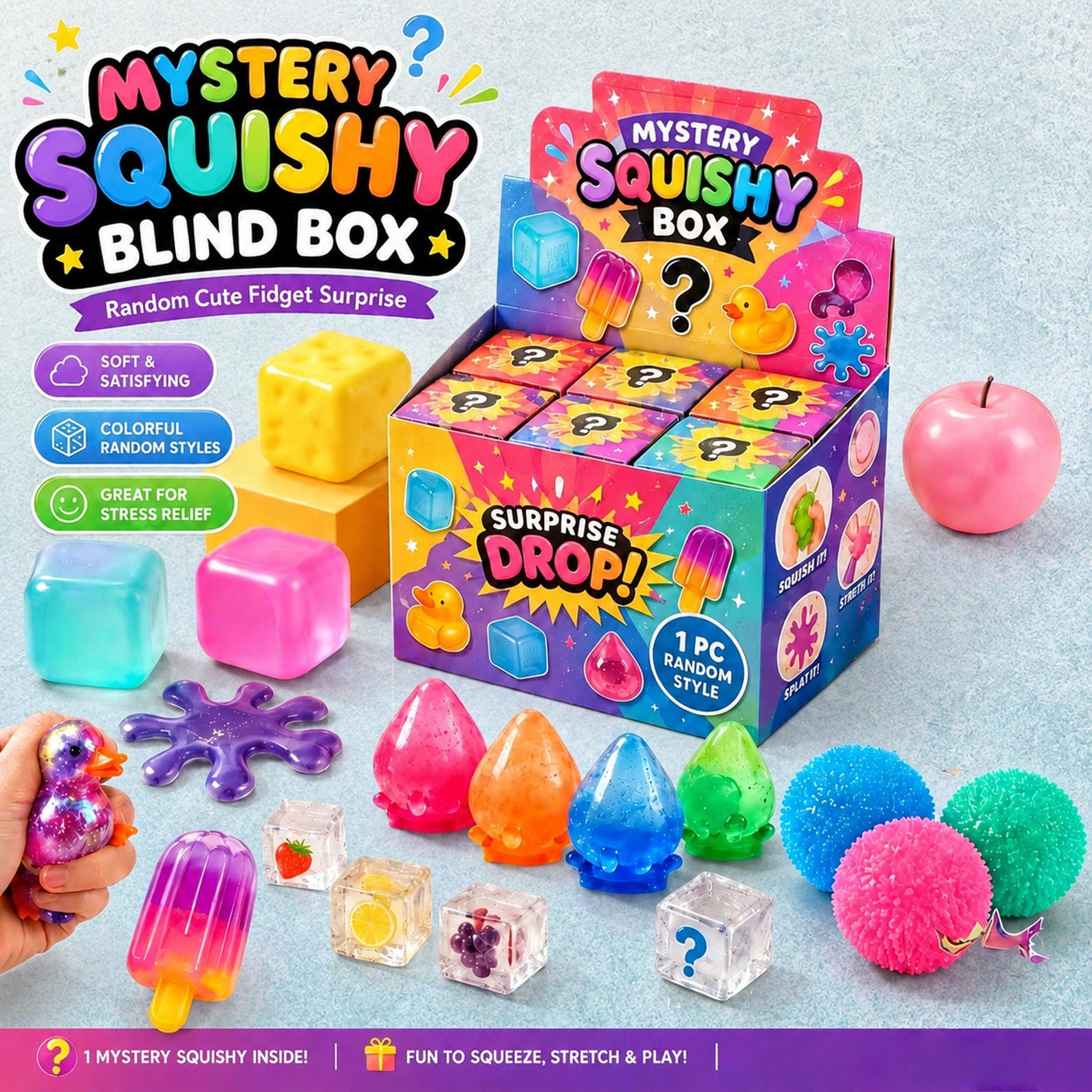 Mystery Squishy Blind Box with - Mystery Box Blind Bag บทวิจารณ์และราคา