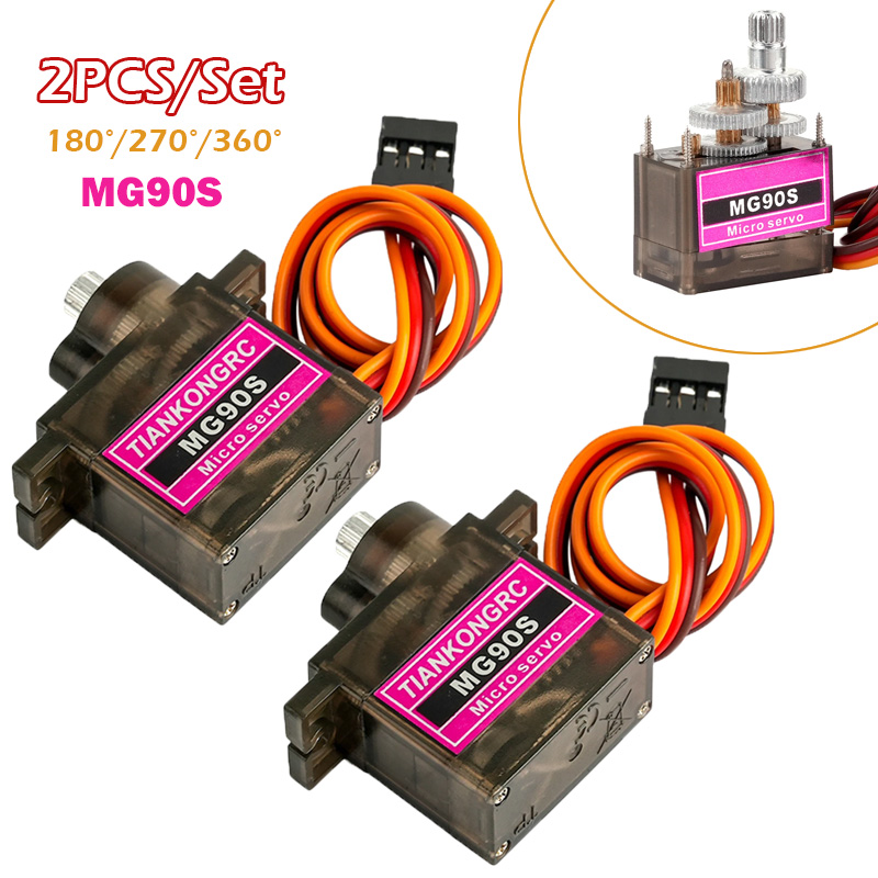 2PCS MG90S Full Metal Gear Mic - Model Airplane Plastic บทวิจารณ์และราคา