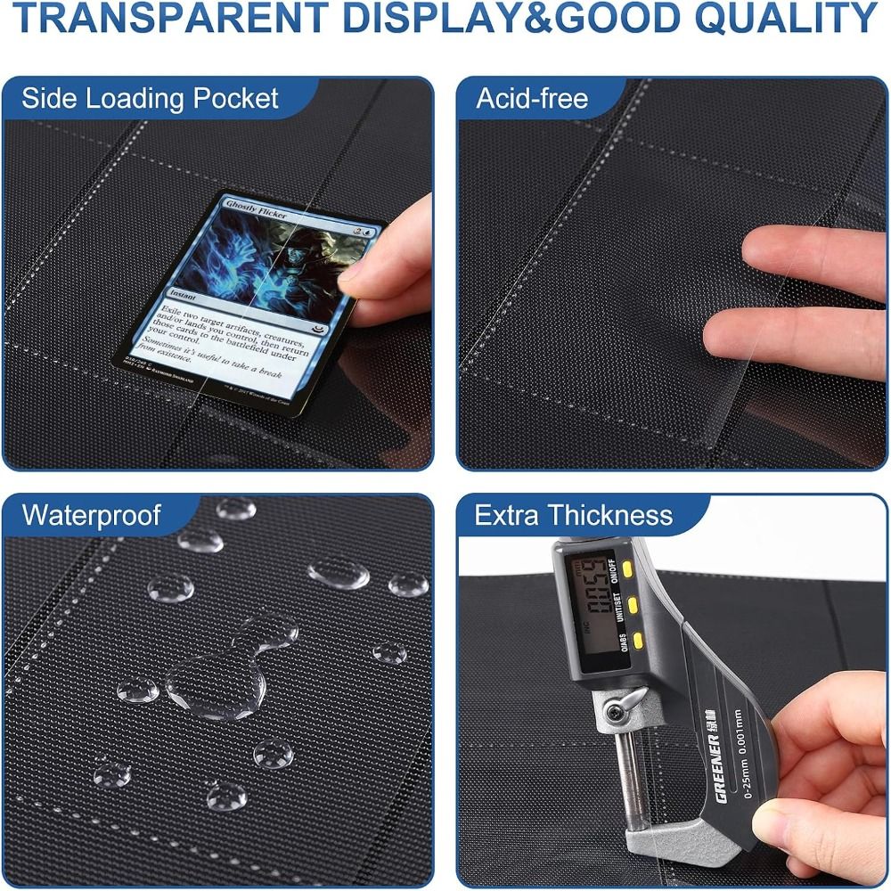 10Pcs 9-Pocket A4 Trading Card - Trading Card Binder บทวิจารณ์และราคา
