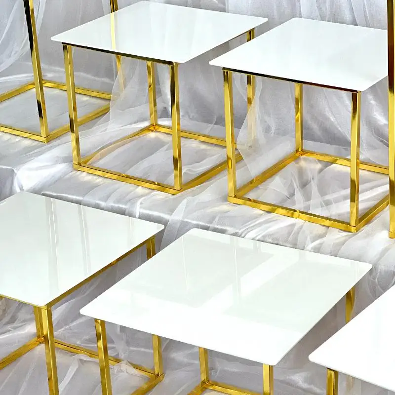 12-20 PCS Luxury Gold Frame Wh - Display Risers Set บทวิจารณ์และราคา