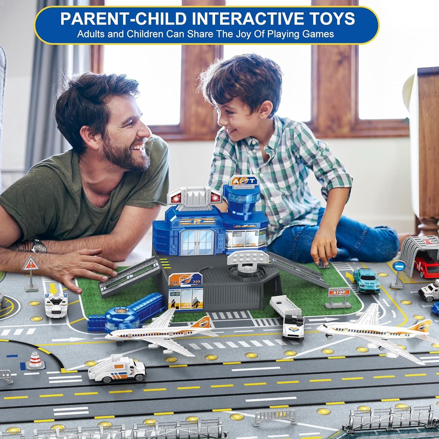 Children's Airport Scene Toy S - Model Airplane Plastic บทวิจารณ์และราคา
