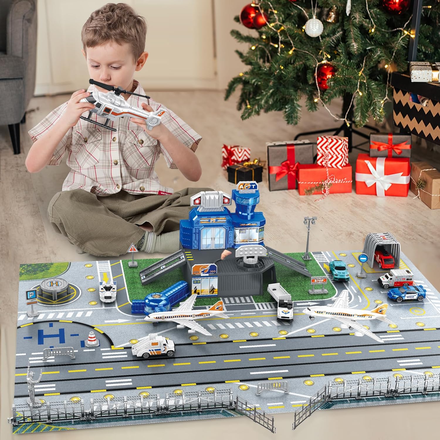Children's Airport Scene Toy S - Model Airplane Plastic บทวิจารณ์และราคา