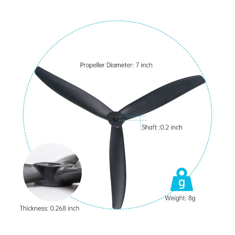 7X4X3 7040 Propeller 7-Inch Bl - Model Airplane Plastic บทวิจารณ์และราคา