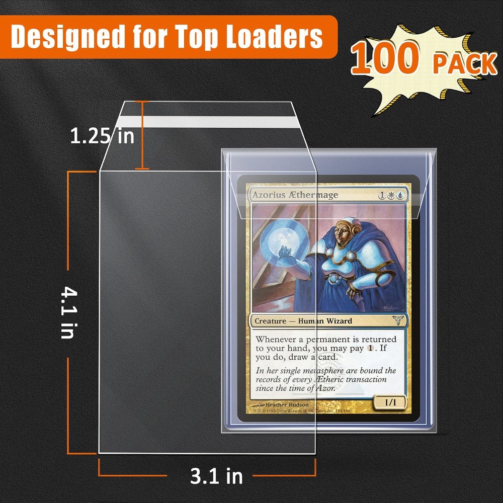 100 Pack Top Loader Sleeves, U - Card Top Loader บทวิจารณ์และราคา