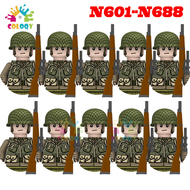 Kids Toys WW2 10pcs/set N601-N - Lego Minifigure Holder บทวิจารณ์และราคา