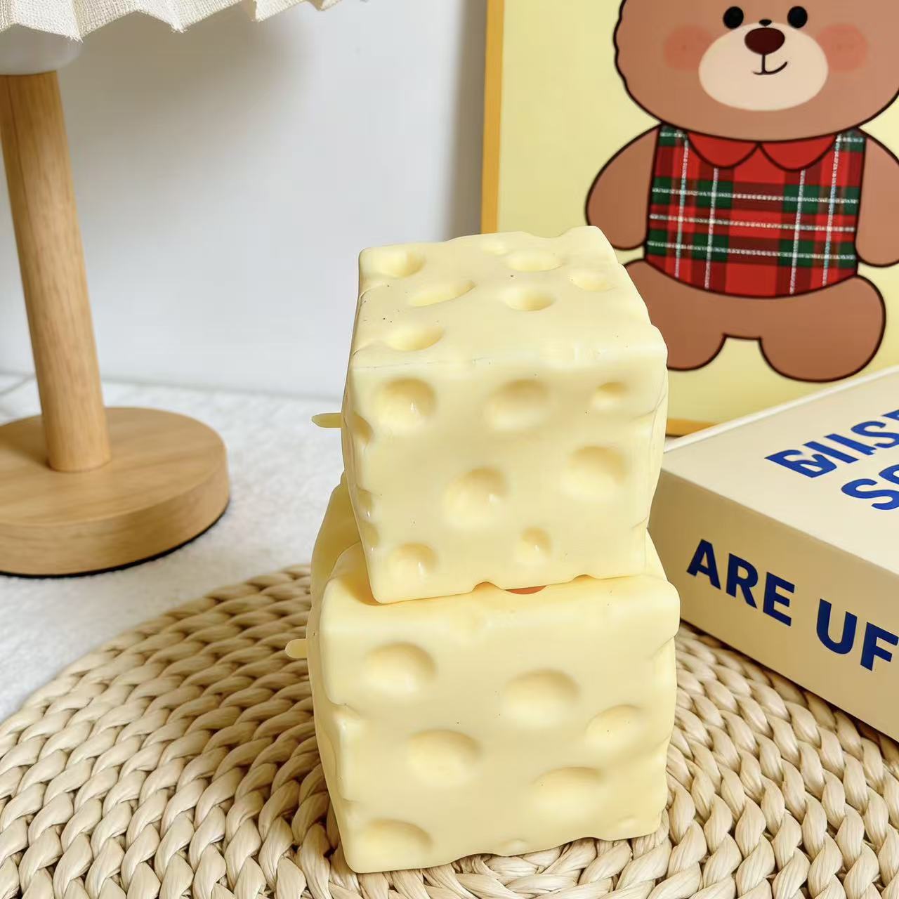 *-*Jumbo Cheese Cube Stress Ba - Fidget Cube Original บทวิจารณ์และราคา