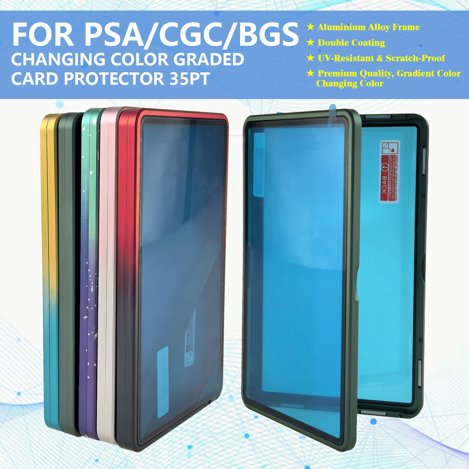 Gradient Color Aluminum Alloy  - Graded Card Display บทวิจารณ์และราคา