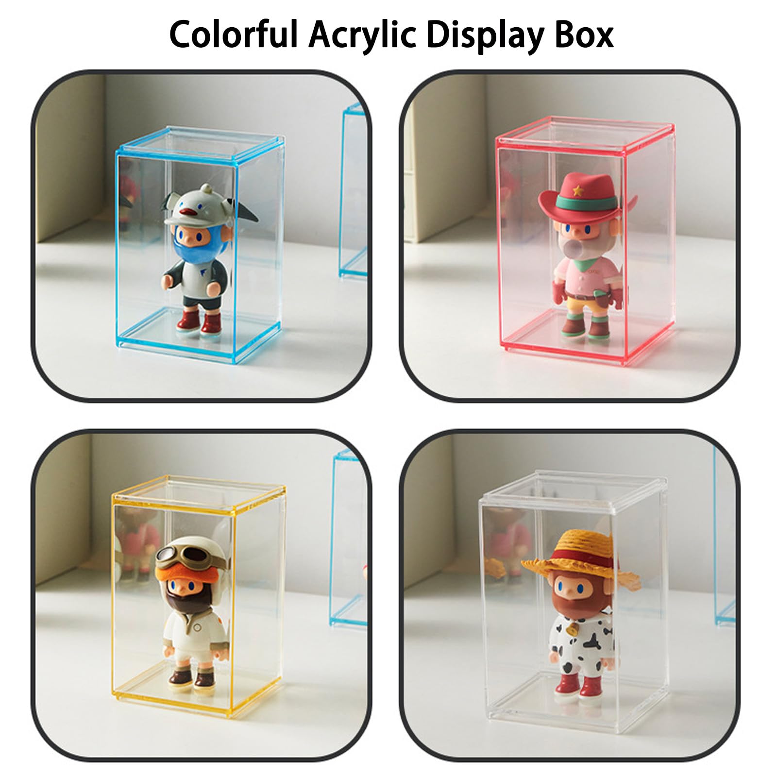 Acrylic Display Case Colorful  - Pop Display Shelf บทวิจารณ์และราคา