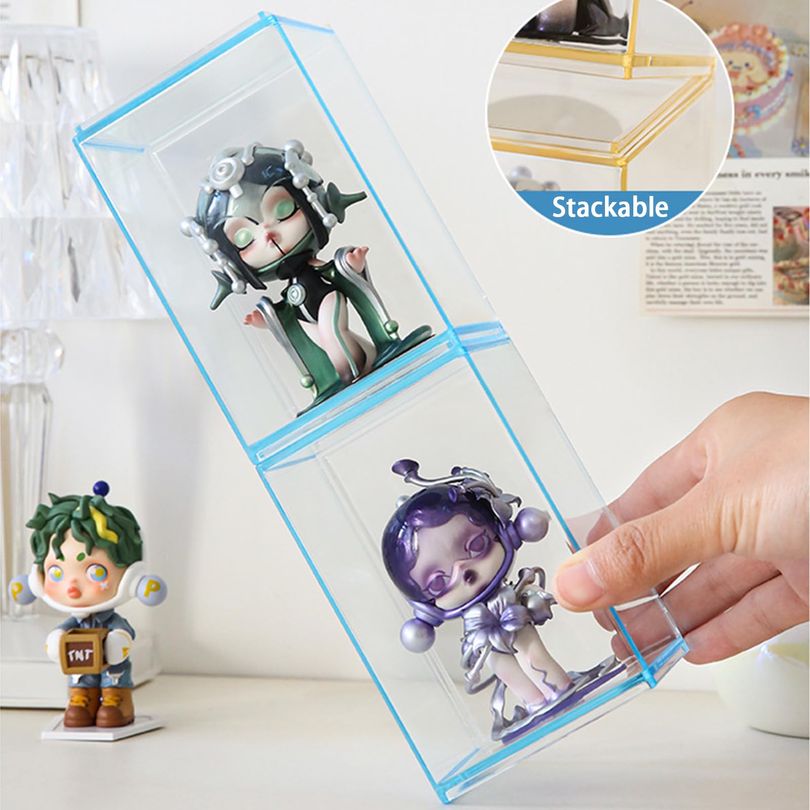 Acrylic Display Case Colorful  - Pop Display Shelf บทวิจารณ์และราคา