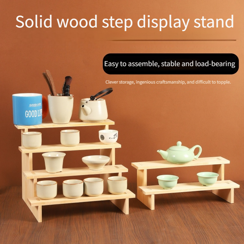 Wood Display Riser Wood Displa - Display Risers Set บทวิจารณ์และราคา