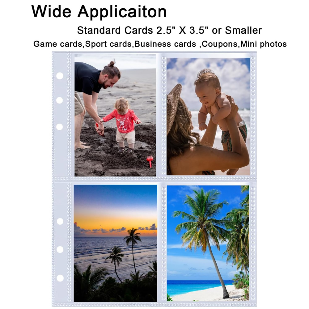 4 Pockets Photo Card Sleeves B - Trading Card Binder บทวิจารณ์และราคา