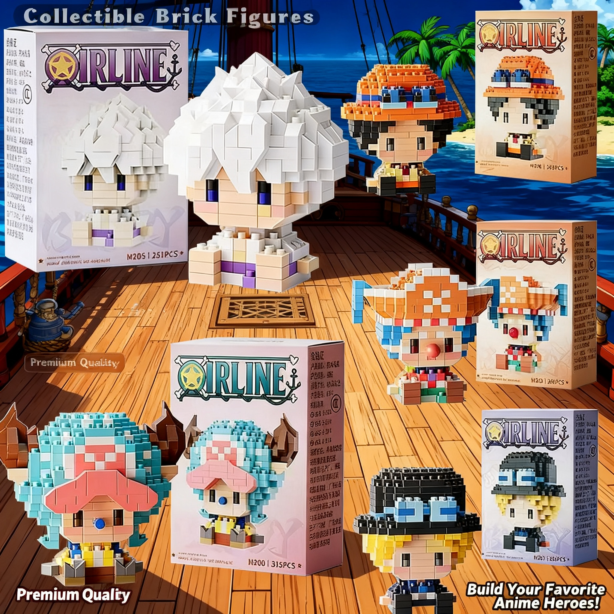 One Piece Anime Sun God Nika L - Building Block Mini บทวิจารณ์และราคา