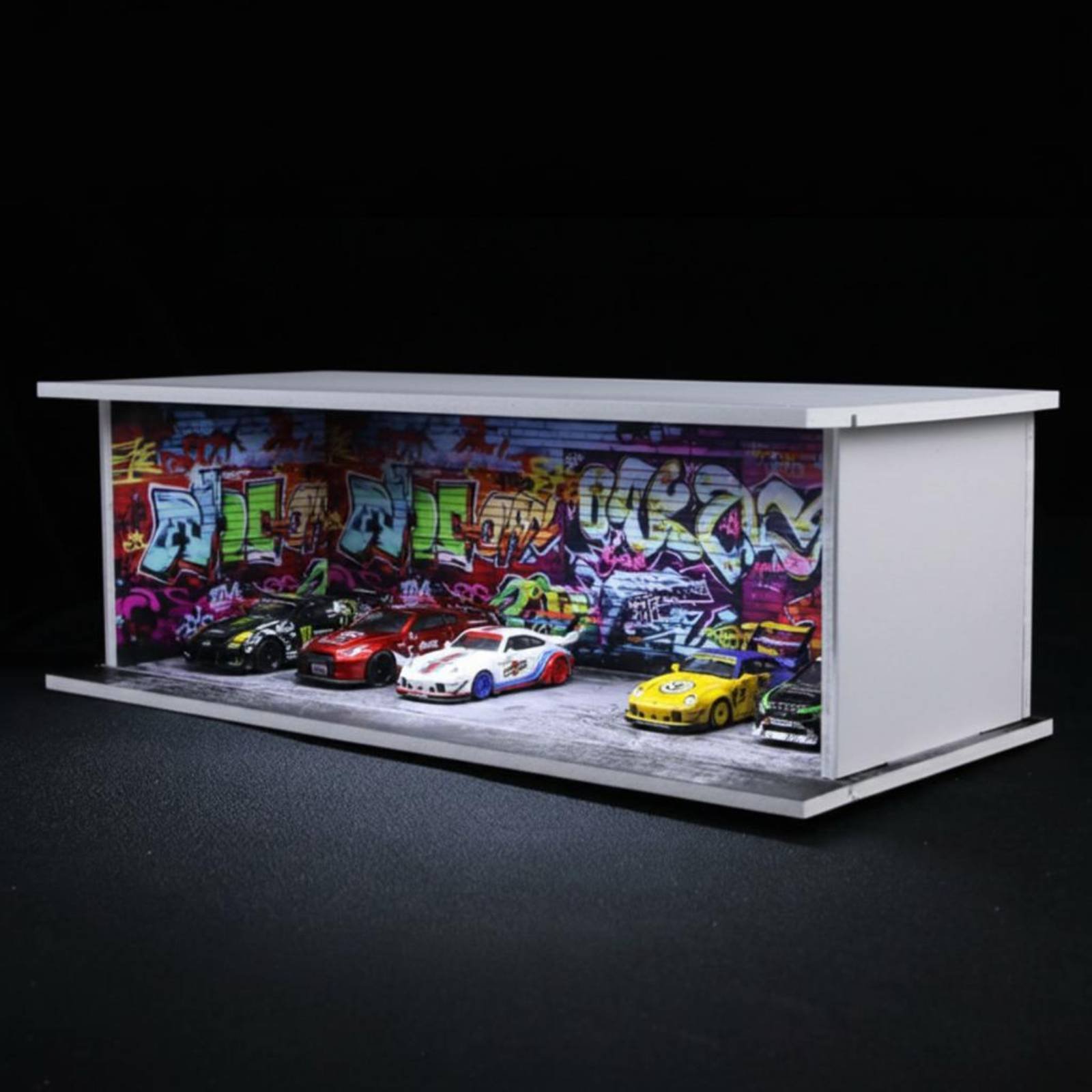 Graffiti Parking Garage Displa - Display Case Acrylic บทวิจารณ์และราคา
