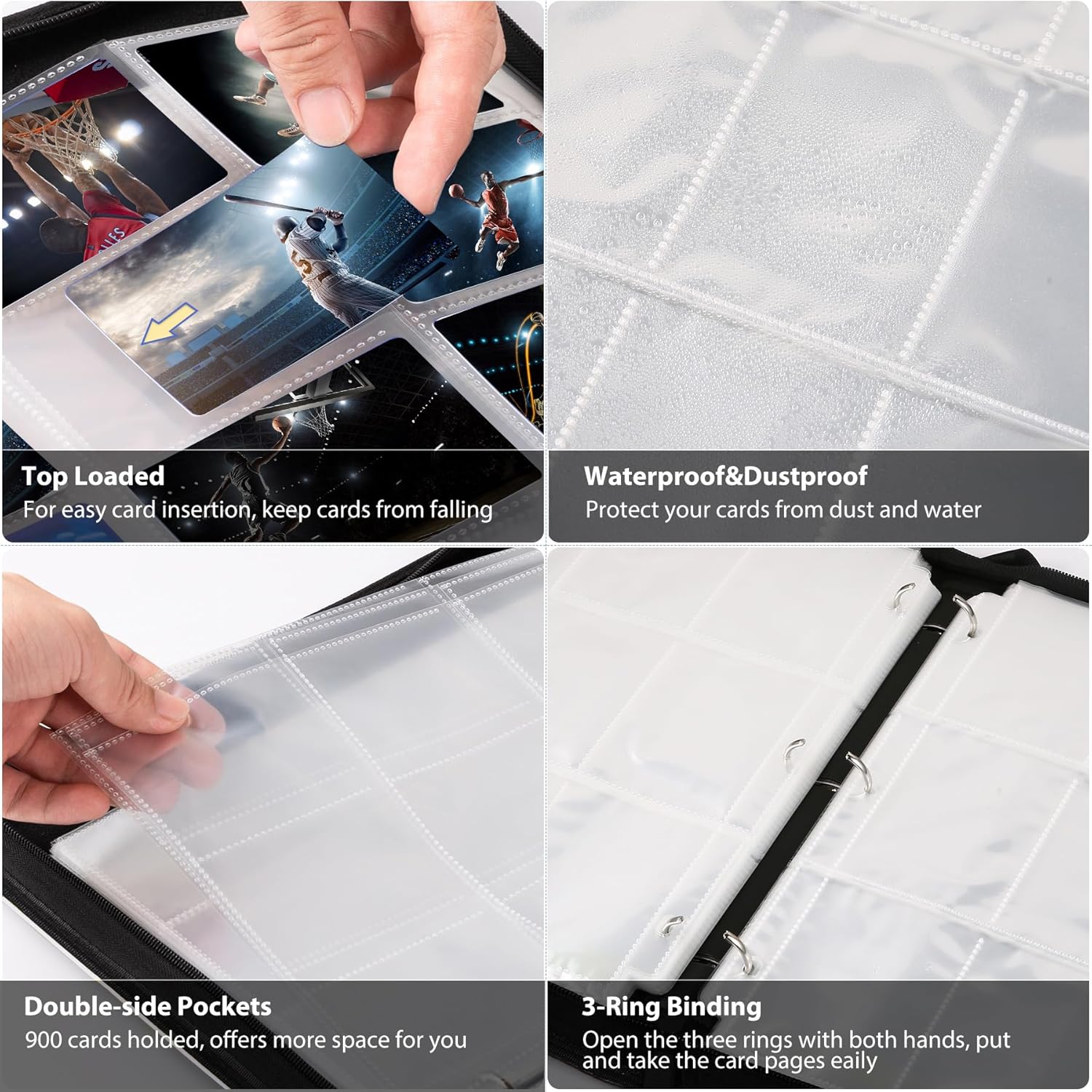 3 ring Trading Card Binder, 90 - Trading Card Binder บทวิจารณ์และราคา