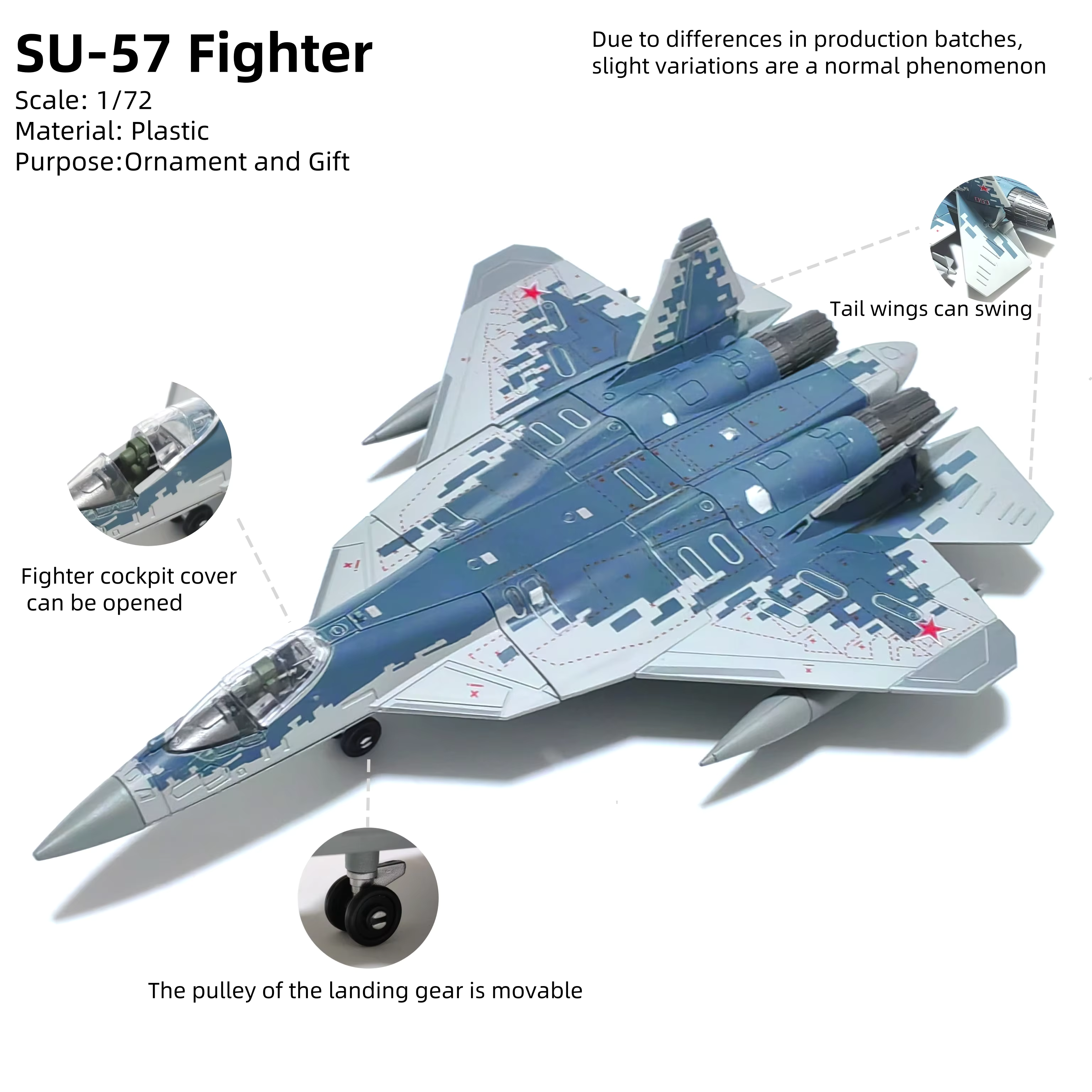1/72 Scale Aircraft Plastic SU - Model Airplane Plastic บทวิจารณ์และราคา