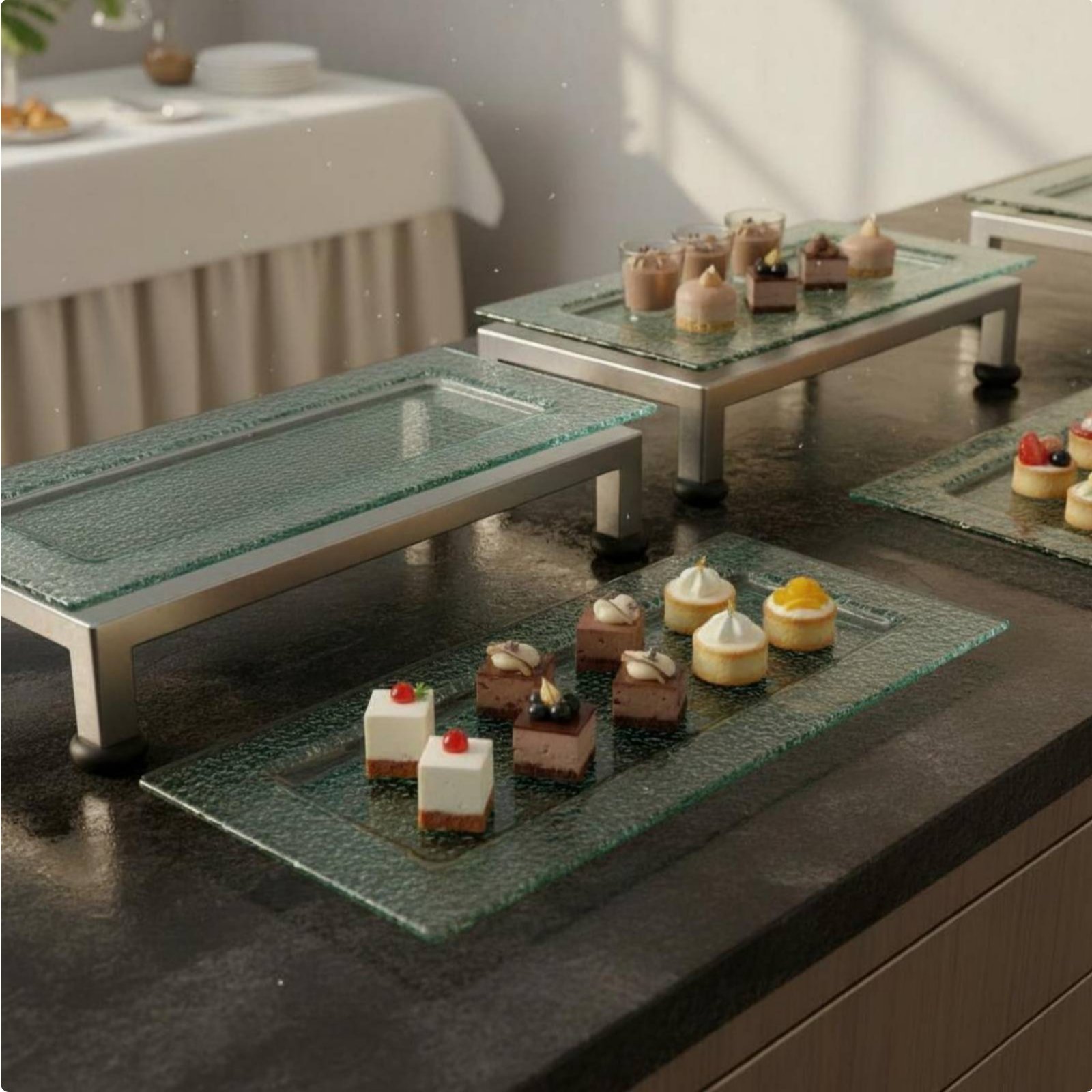 3-Tier Serving Stand Multifunc - Display Risers Set บทวิจารณ์และราคา