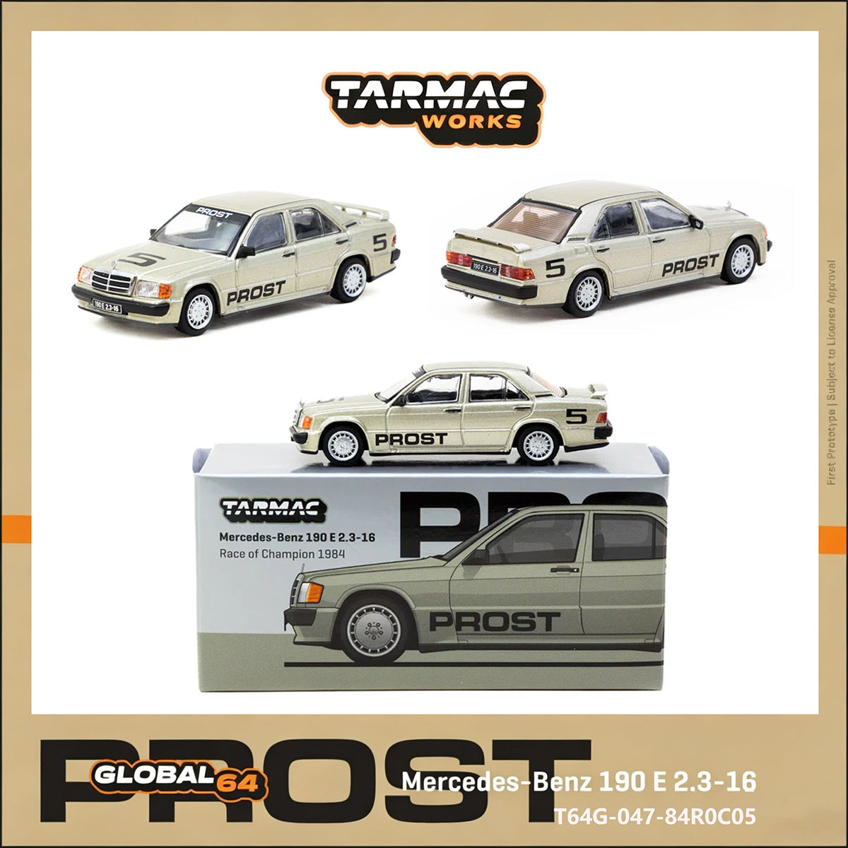 TW 1:64 Mercedes 190E #5 Alain - Die Cast Car 1 64 บทวิจารณ์และราคา