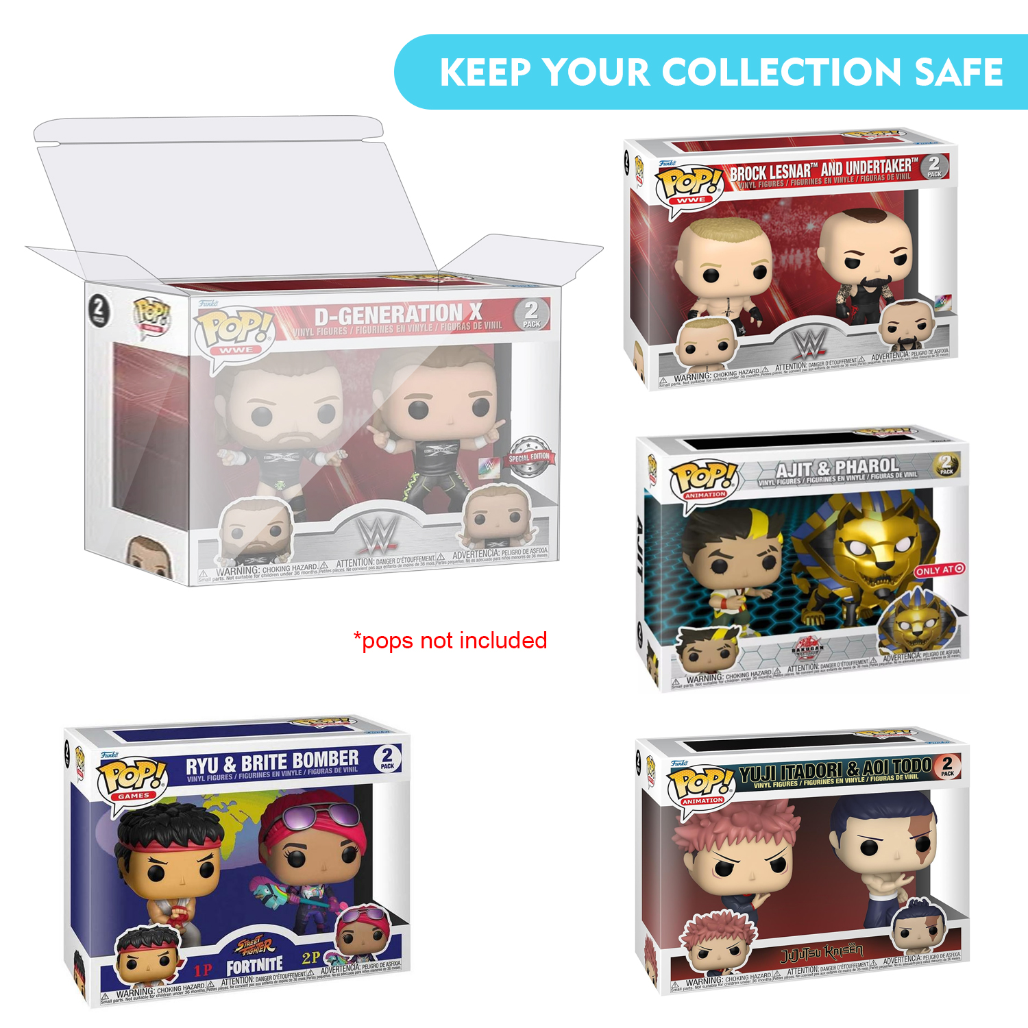 HIGOPLAY 2 in 1 Pack Protectiv - Funko Pop Protector บทวิจารณ์และราคา
