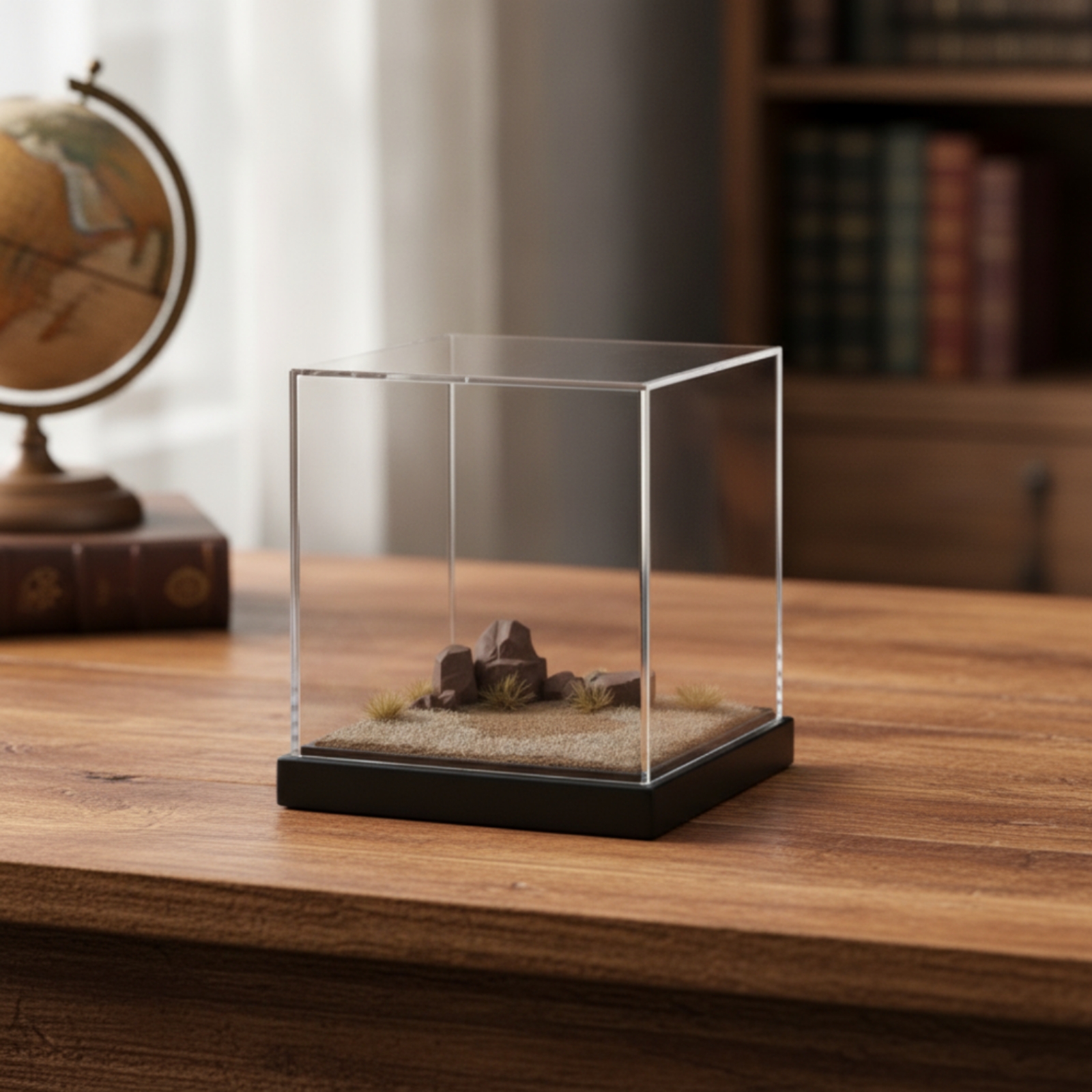 Miniature Scene Platform Clear - Display Case Acrylic บทวิจารณ์และราคา