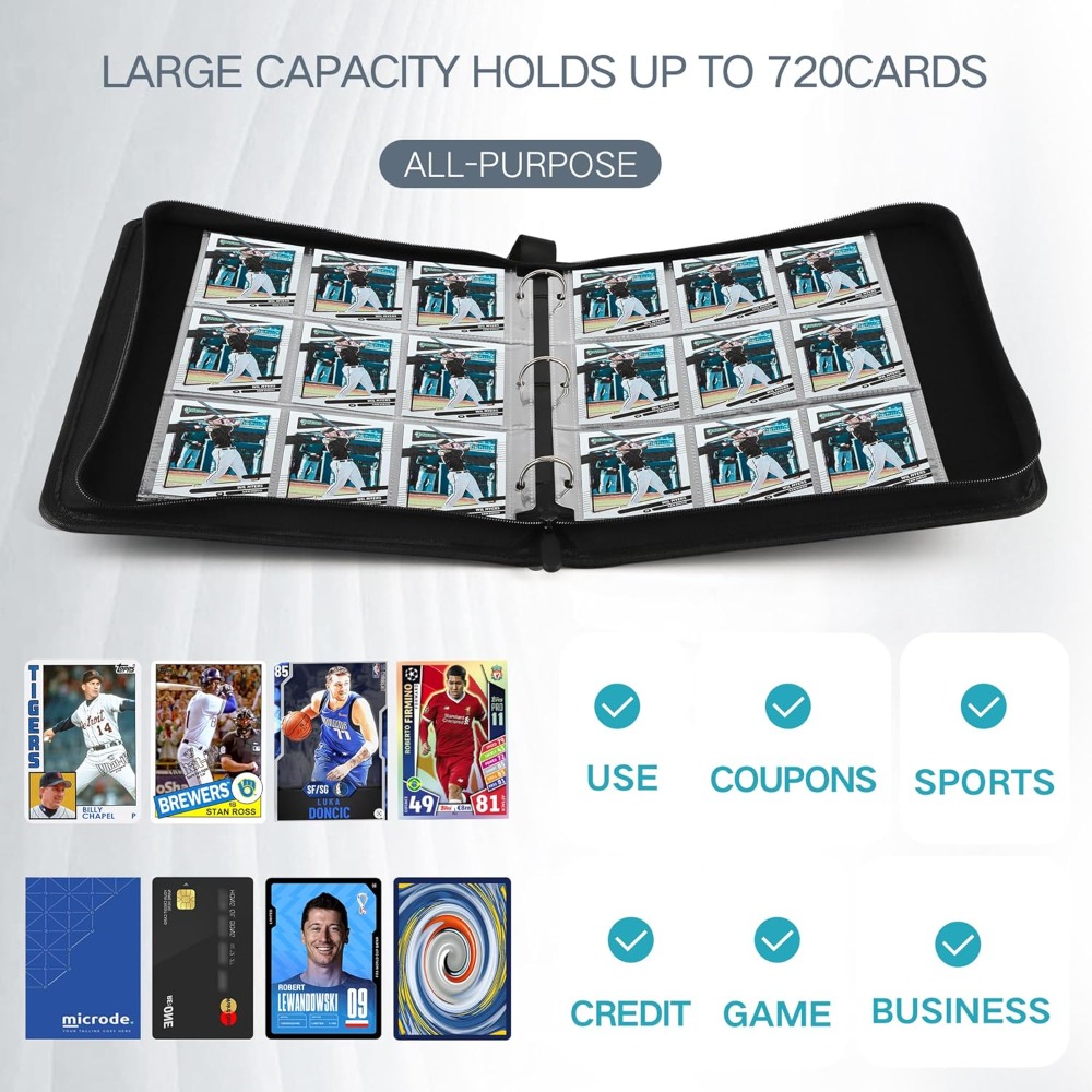 Premium 720 Double Sided Pocke - Trading Card Binder บทวิจารณ์และราคา