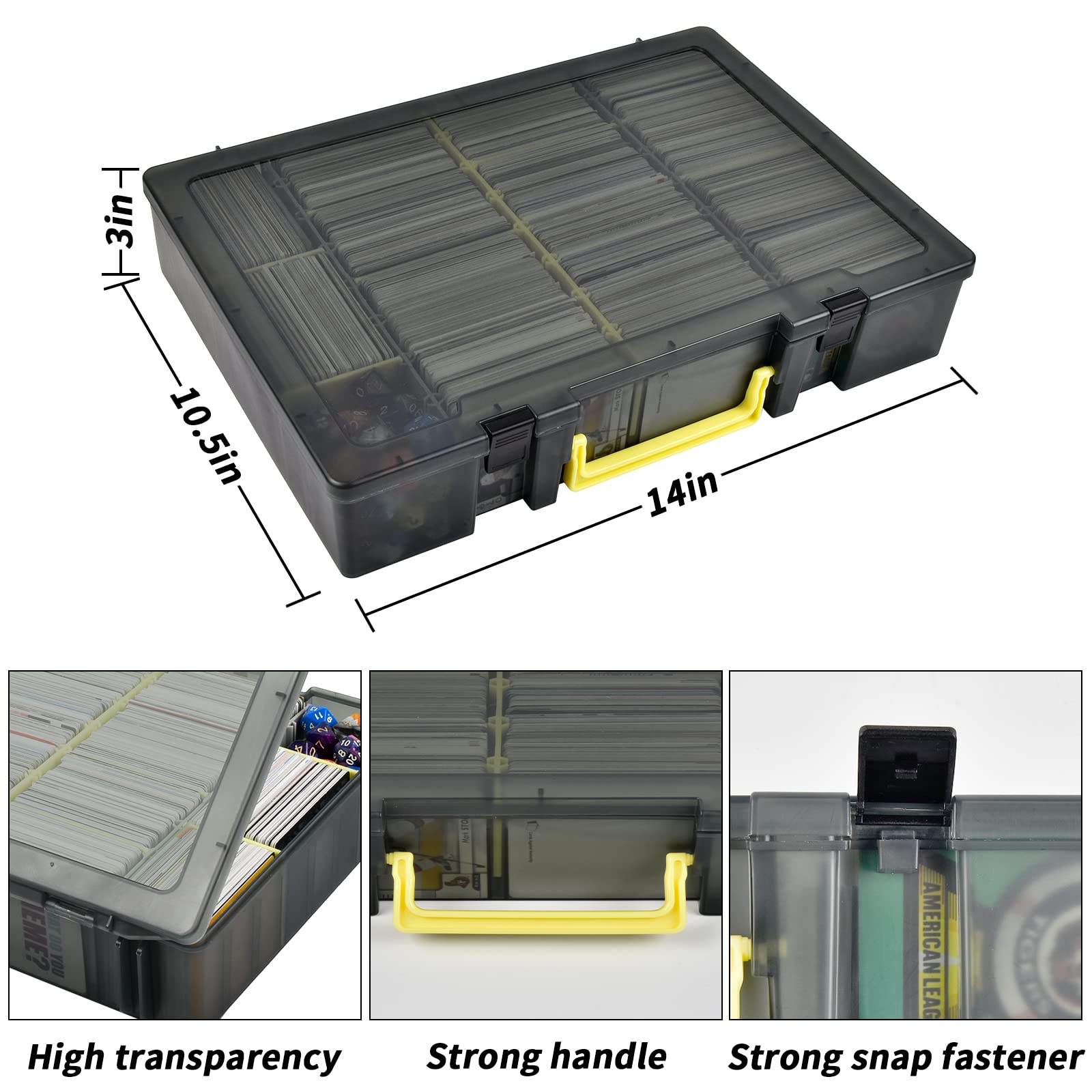 Clear Trading Card Storage Box - Trading Card Binder บทวิจารณ์และราคา