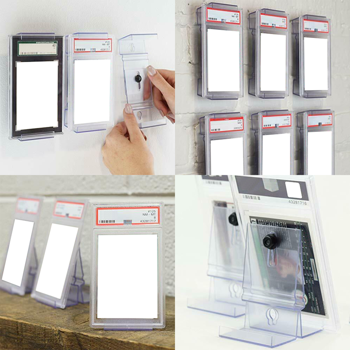 Wall Mount Tabletop Trading Ca - Graded Card Display บทวิจารณ์และราคา