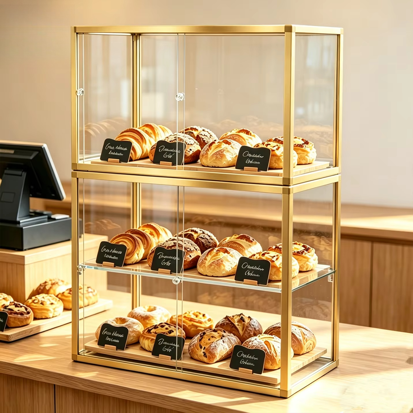 Hygienic Clear Acrylic Food Di - Display Case Acrylic บทวิจารณ์และราคา