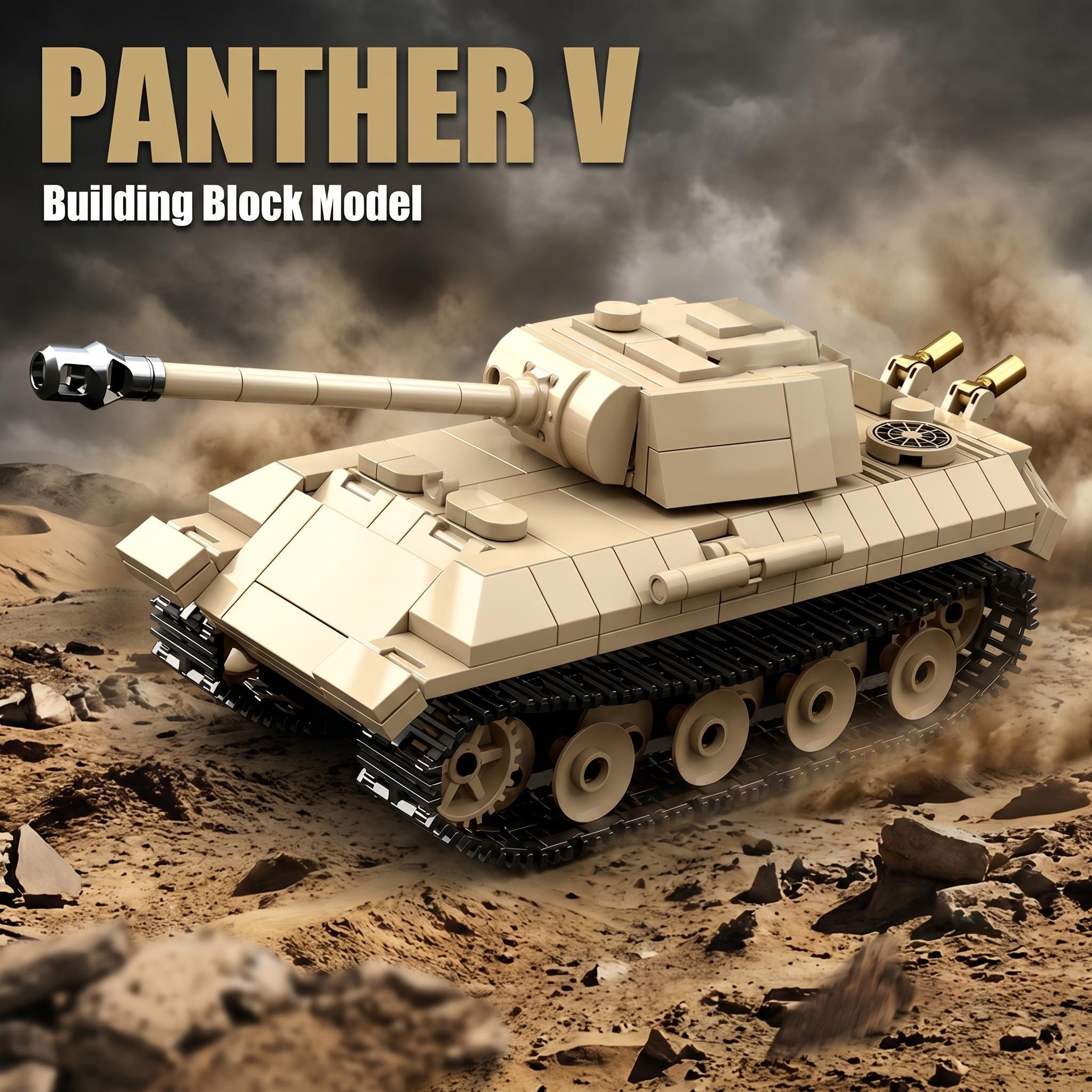 MOC Panther V Tank Tiger I KV- - Lego Minifigure Holder บทวิจารณ์และราคา