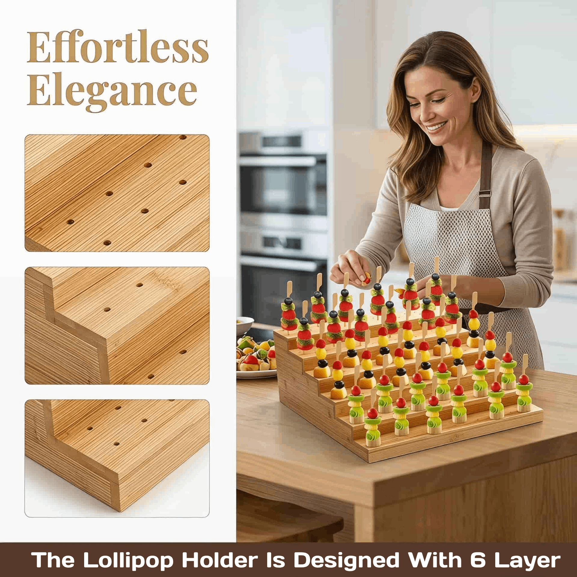 Wood Lollipop Holder Display R - Display Risers Set บทวิจารณ์และราคา