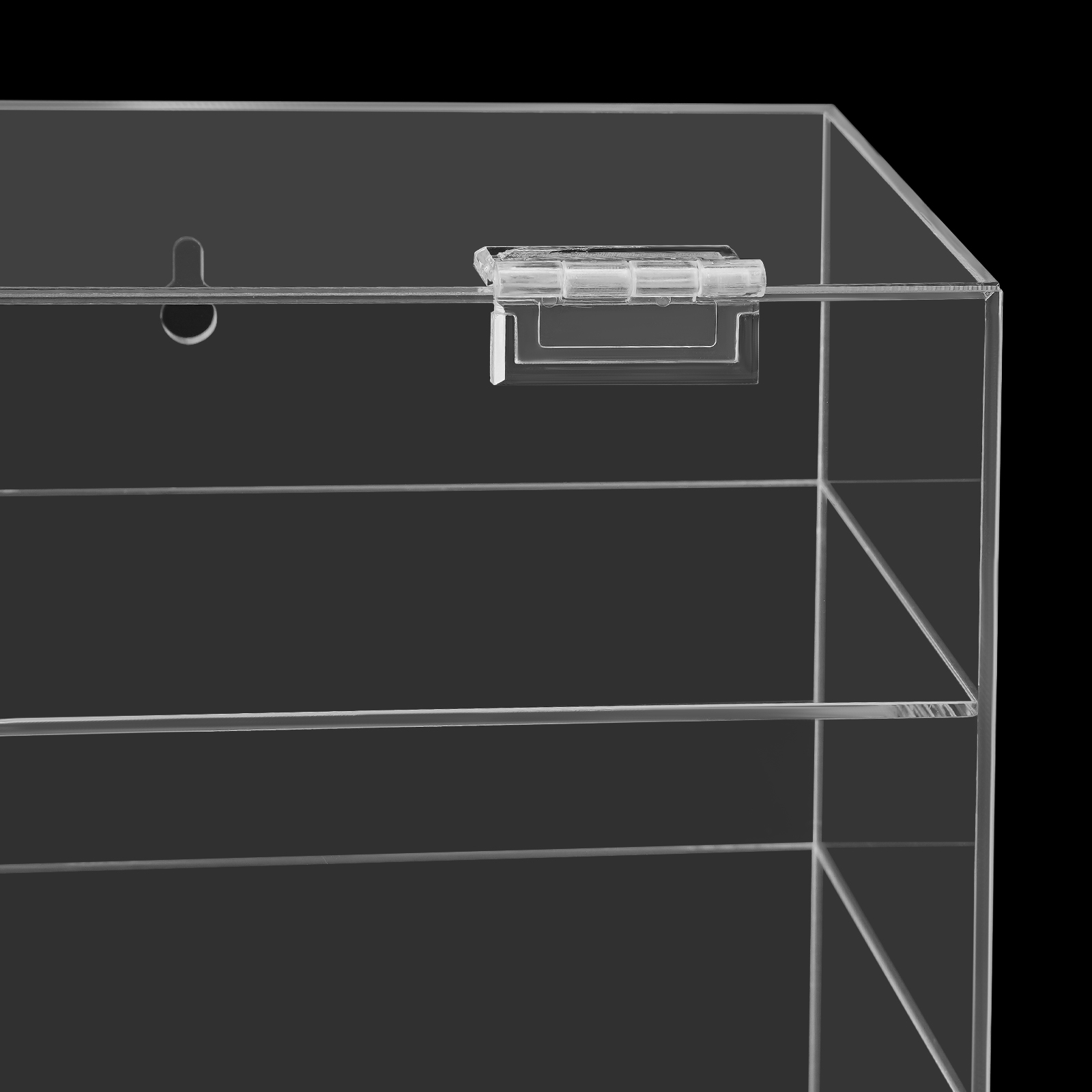 4 Tiers Wall Mounted Toy Displ - Display Case Acrylic บทวิจารณ์และราคา
