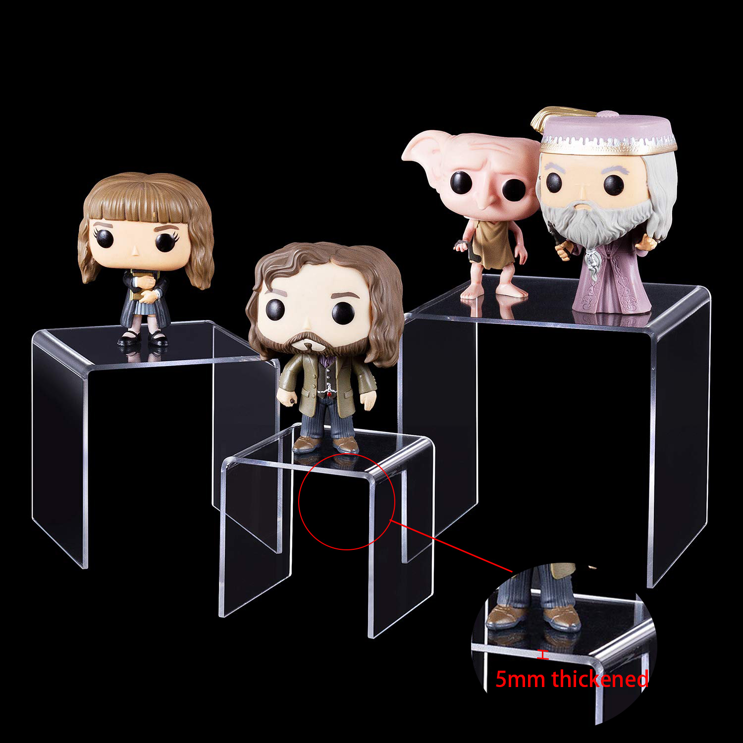 U Shape Acrylic Display Risers - Pop Display Shelf บทวิจารณ์และราคา