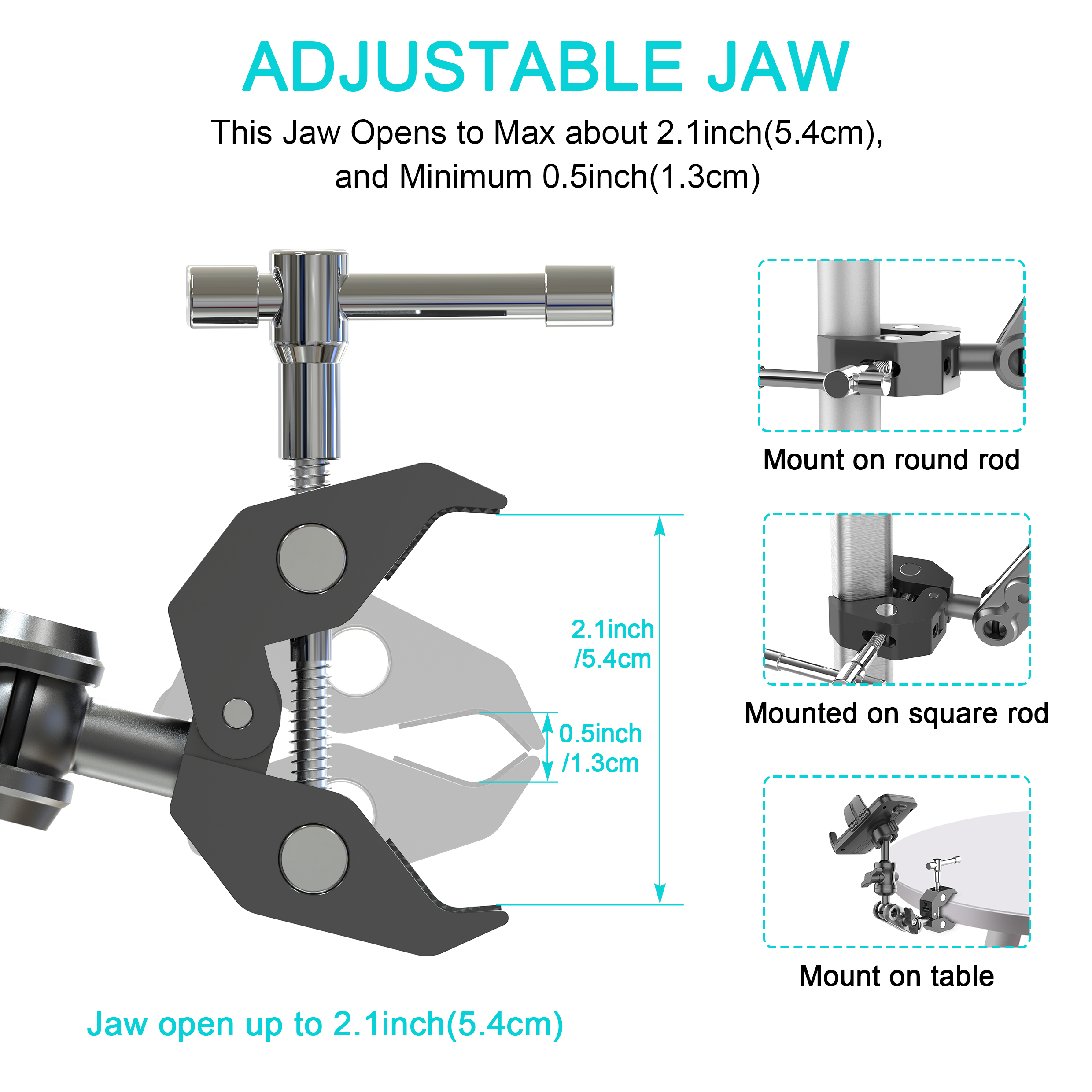 Phone Holder with Super Clamp  - Pop Display Shelf บทวิจารณ์และราคา
