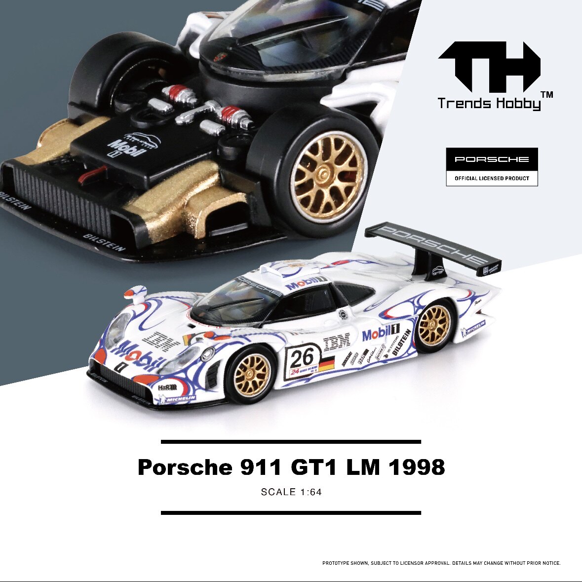 TH 1/64 Porsche 911 GT3 R LeMa - Die Cast Car 1 64 บทวิจารณ์และราคา