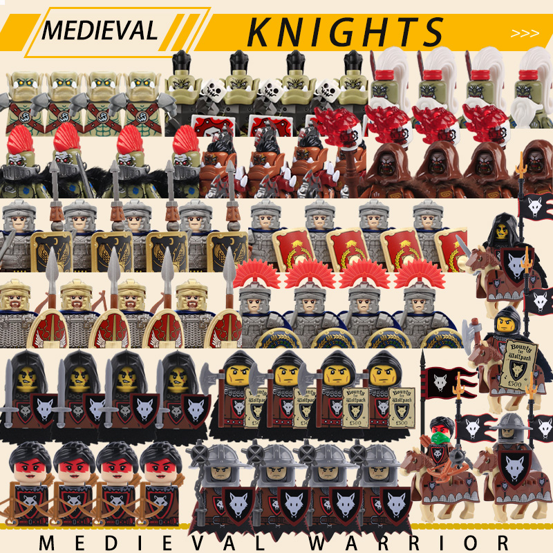 Medieval Military Knights Seri - Lego Minifigure Holder บทวิจารณ์และราคา