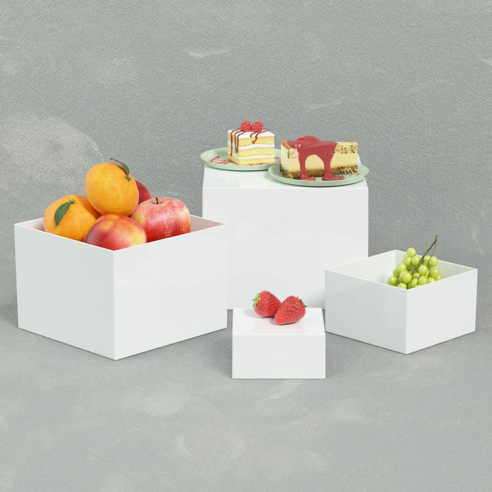 TQH 7Pcs Buffet Riser Dessert  - Display Risers Set บทวิจารณ์และราคา