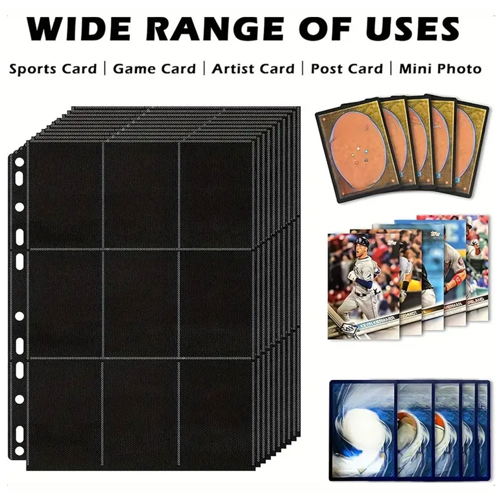 10Pack Black 9-Pocket A4 Tradi - Trading Card Binder บทวิจารณ์และราคา