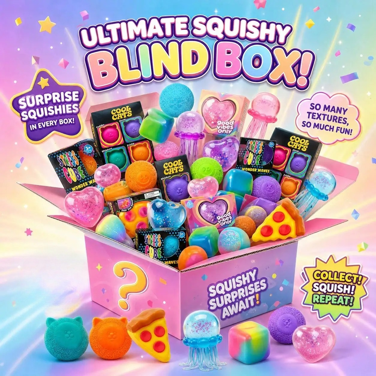 100+ Pieces Assorted Squishy F - Mystery Box Blind Bag บทวิจารณ์และราคา