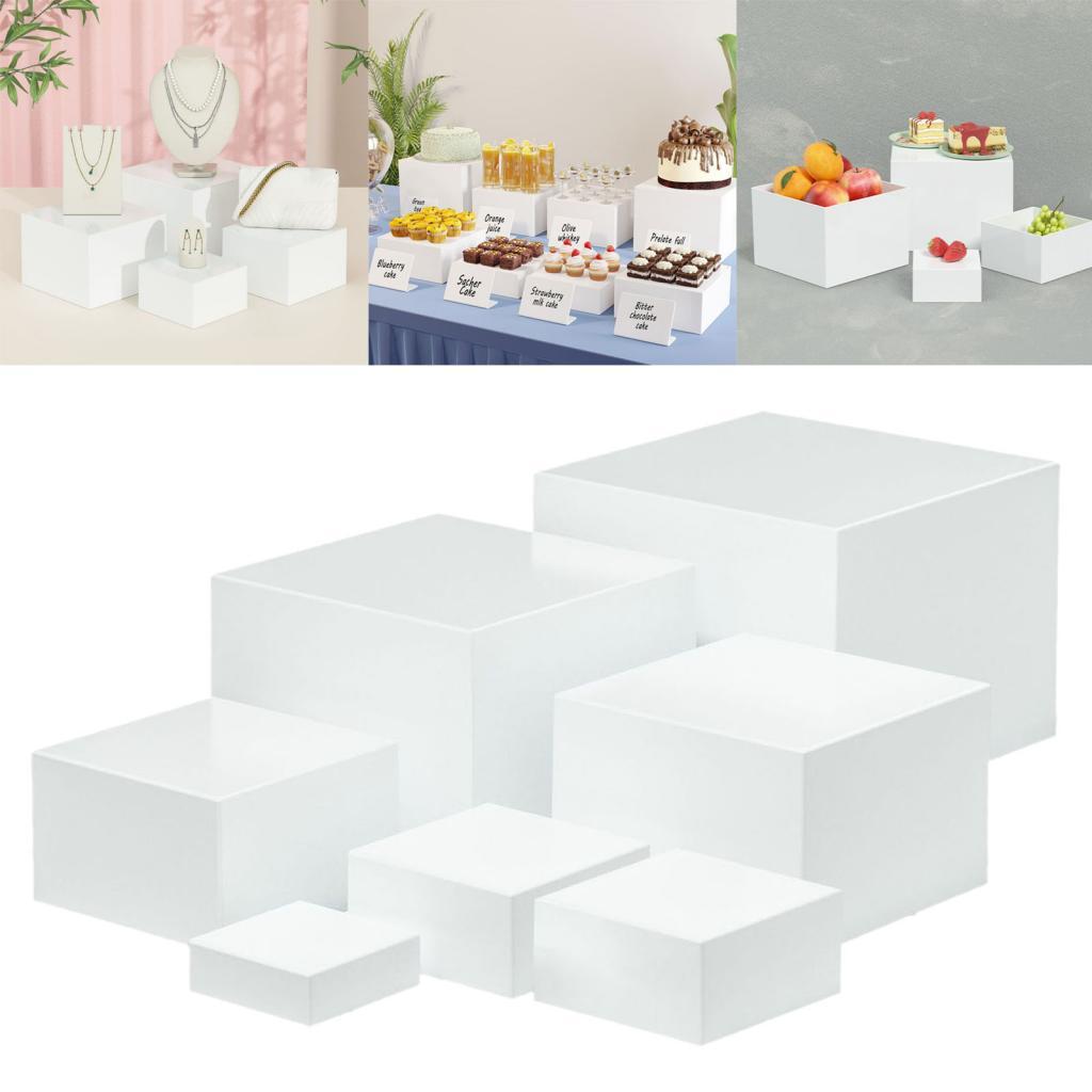 7 Pieces Acrylic Cube Display  - Display Risers Set บทวิจารณ์และราคา