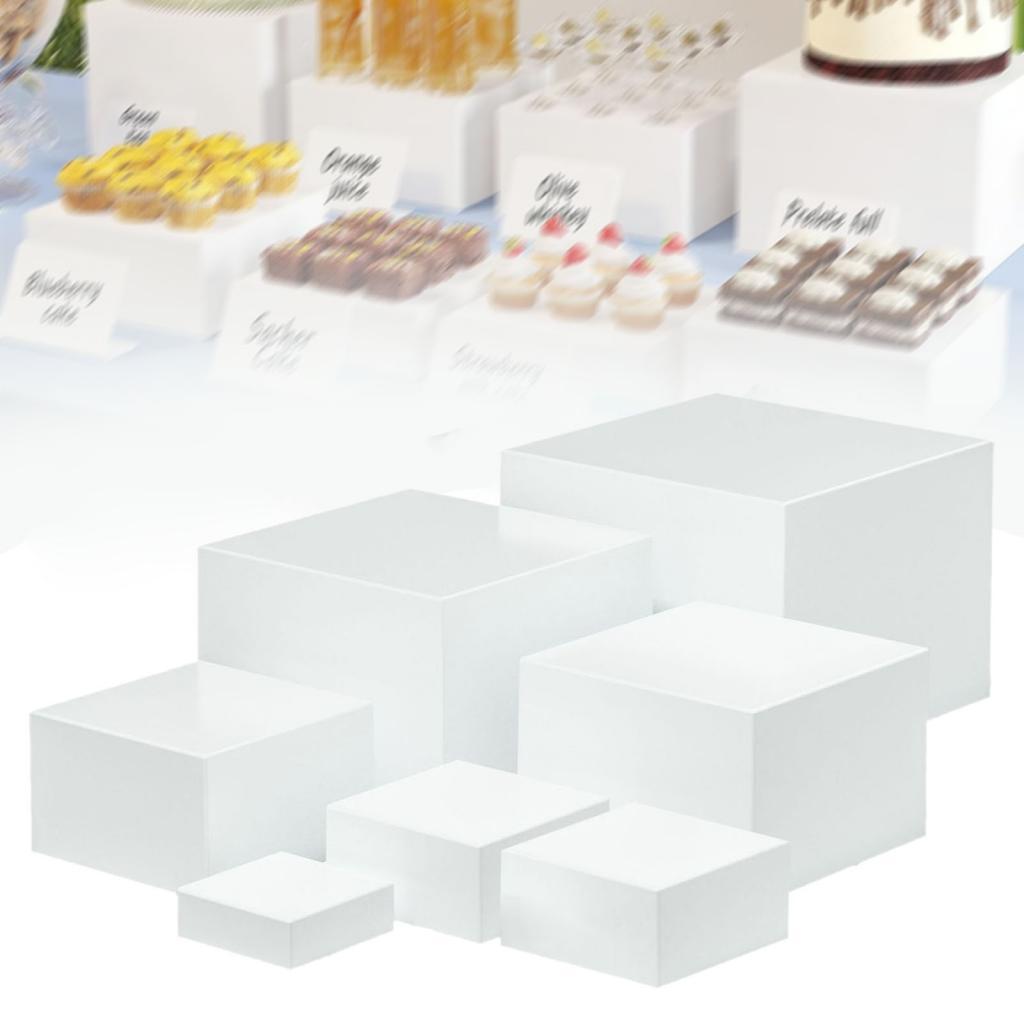 7 Pieces Acrylic Cube Display  - Display Risers Set บทวิจารณ์และราคา
