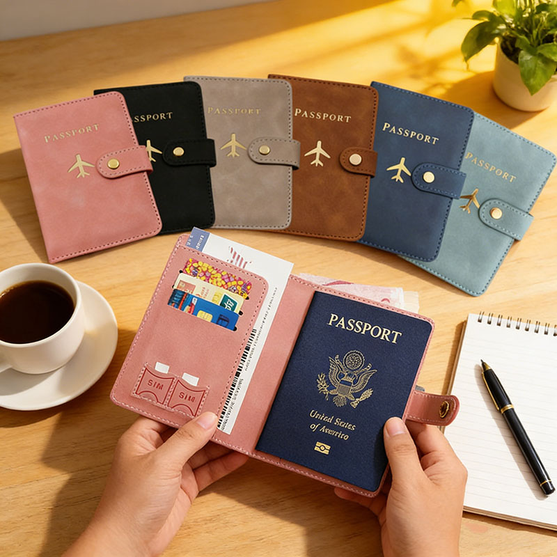 Leather Passport Holder Covers - Card Top Loader บทวิจารณ์และราคา