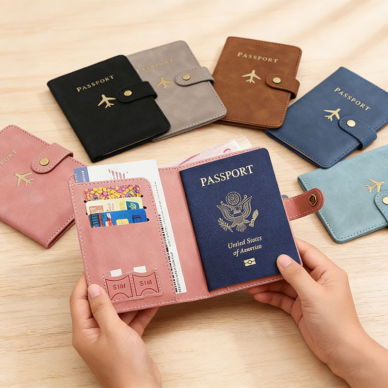 Leather Passport Holder Covers - Card Top Loader บทวิจารณ์และราคา