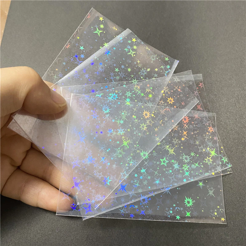 100PCS Holographic Card Sleeve - Card Penny Sleeve บทวิจารณ์และราคา
