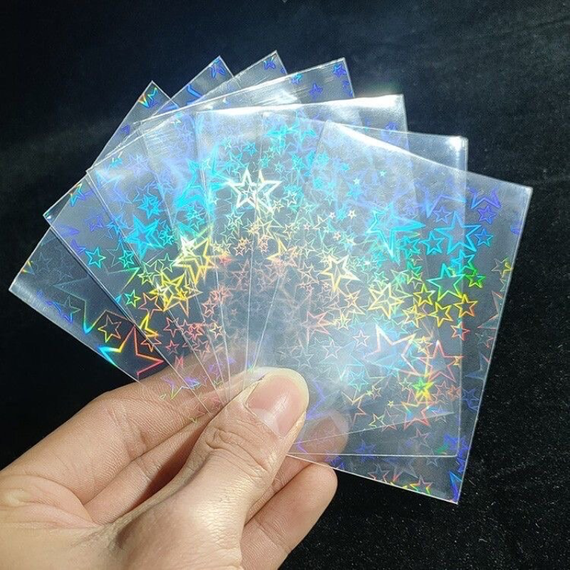 100PCS Holographic Card Sleeve - Card Penny Sleeve บทวิจารณ์และราคา