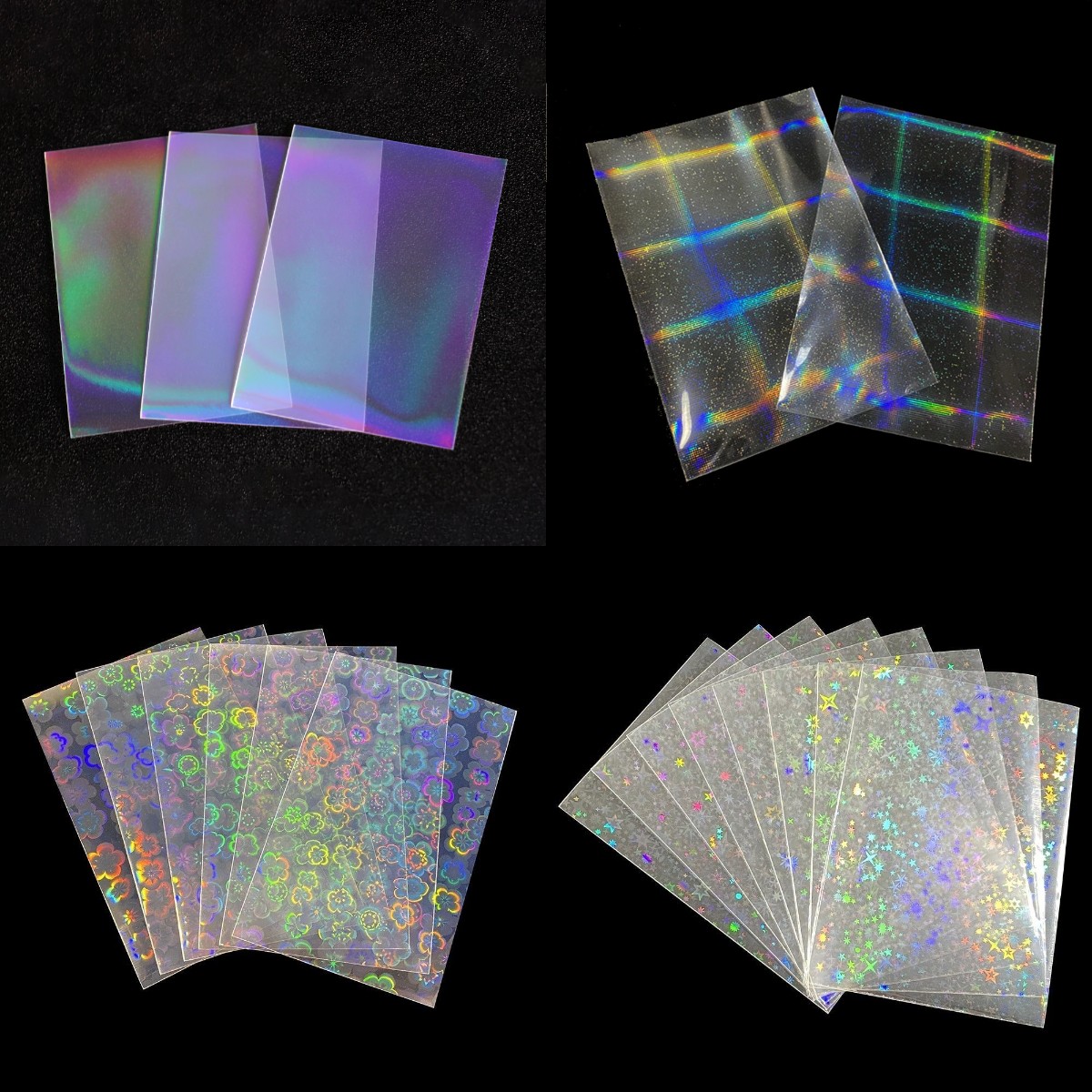 100PCS Holographic Card Sleeve - Card Penny Sleeve บทวิจารณ์และราคา