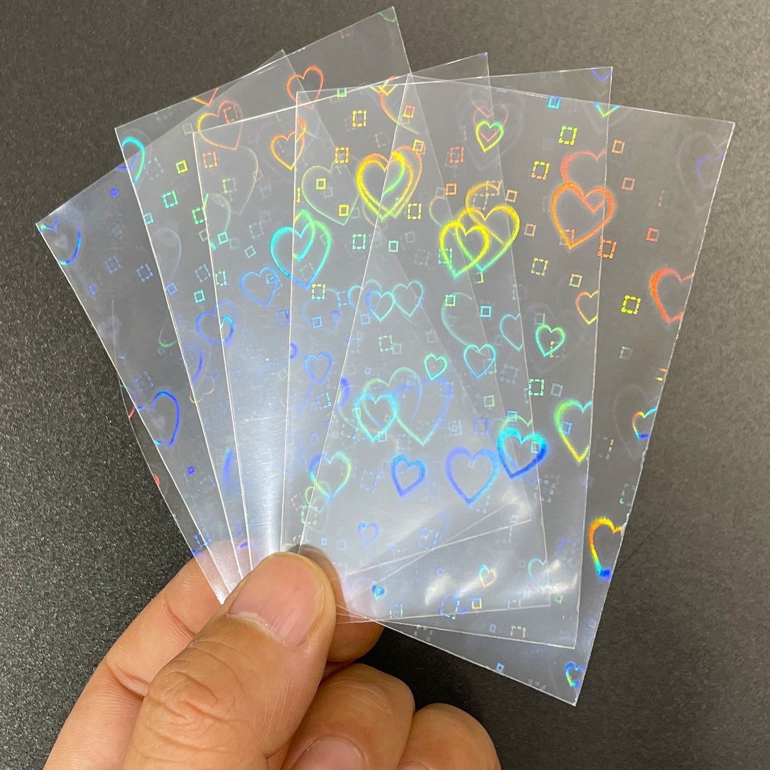 100PCS Holographic Card Sleeve - Card Penny Sleeve บทวิจารณ์และราคา
