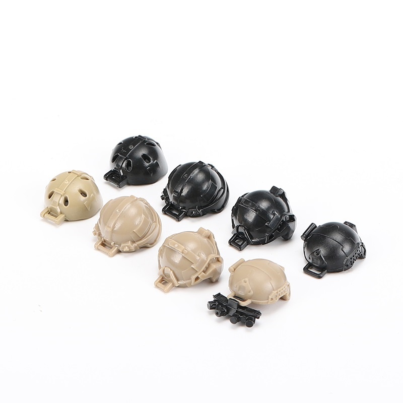 5PCS/lots Tactical Helmet Sold - Lego Minifigure Holder บทวิจารณ์และราคา
