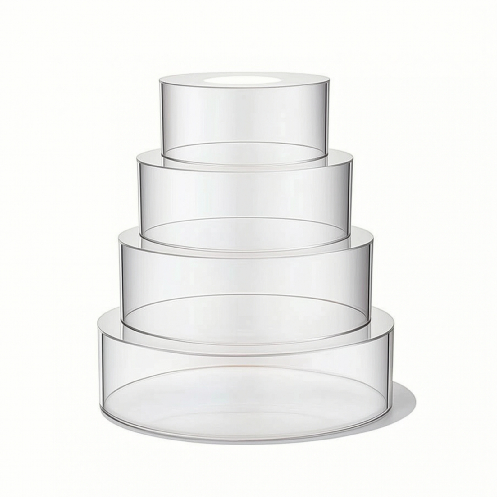 4 Pieces Cake Display Cylinder - Display Risers Set บทวิจารณ์และราคา