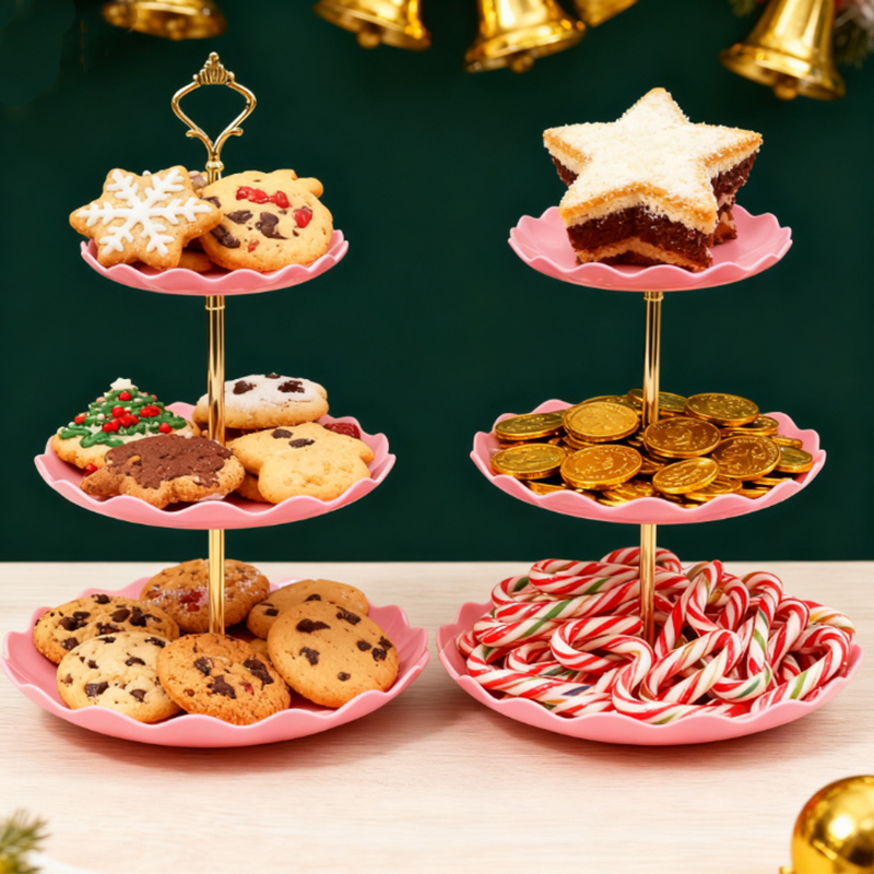 2/5pcs luxury pink cake rack d - Display Risers Set บทวิจารณ์และราคา